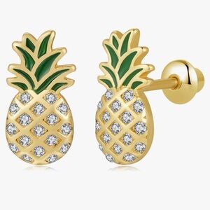 Shusukue Pineapple Stud Earrings